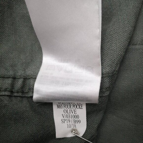 Old Navy Men's Size Large Olive Zipper & Snap Closure Jacket w/ Packable Hood - Picture 7 of 14